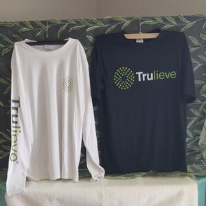 Trulieve White and Black Dry Fit Shirts